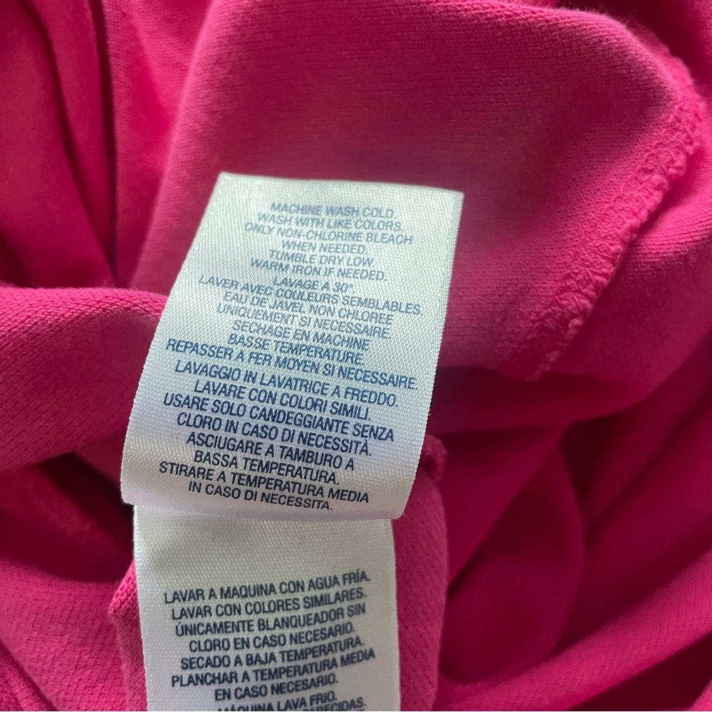Ralph Lauren Hot Pink Three Button Short Sleeve Polo Dress Size XL (16) - Picture 7 of 7
